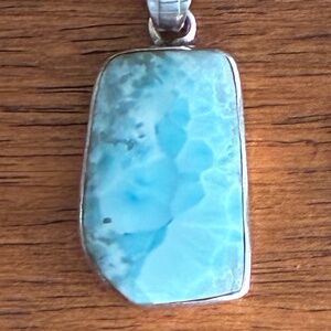 Genuine Dominican Republic Larimar Pendant